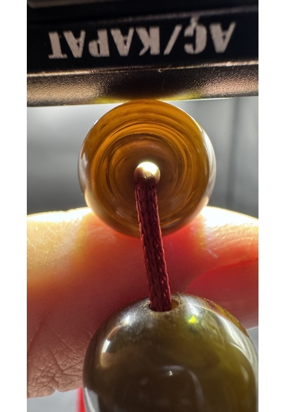 MirgeShoes Üst Düzey Koleksiyon Yeşil 96 Gr Faturan Firfirik Sıkma Kehribar Tespih AHTES2534