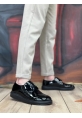MirgeShoes Siyah Bağcıklı Klasik Rugan Casual Erkek Ayakkabı Yüksek SYH Taban MRG01060002321
