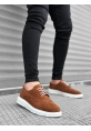 MirgeShoes Taba Bağcıklı Klasik Casual Erkek Ayakkabı Süet Deri Yüksek BYZ Taban MRG01060002321