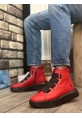 MirgeShoes Kırmızı Bantlı Erkek Spor Klasik Bilek Bot Vinnex Yüksek SYH Taban MRG010602460