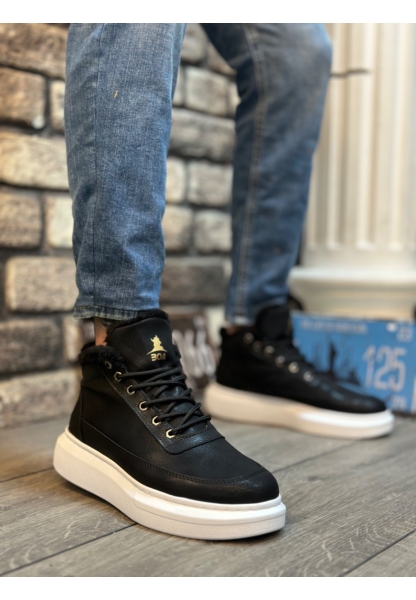 MRG0151 İçi Kürklü Bağcıklı Erkek Tarz Spor Bot