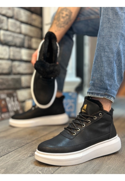 MRG0151 İçi Kürklü Bağcıklı Erkek Tarz Spor Bot