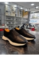 MirgeShoes Siyah Bantlı Erkek Casual Ayakkabı İçi Dışı Hakiki Deri Rahat Taban MRG010602562