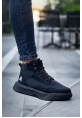 MRG0318 Bağcıklı Erkek Yüksek Taban Siyah Taban Spor Bot