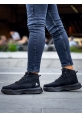 MRG0318 Bağcıklı Erkek Yüksek Taban Siyah Taban Spor Bot