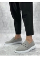 MirgeShoes Füme Bağcıksız Erkek Klasik Loafer Ayakkabı Keten Tekstil BYZ Taban MRG010602673