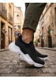 MRG0402 Bağcıksız Rahat Yüksek Taban Siyah Erkek Spor Yarım Bilek Bot