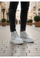 MirgeShoes Gri Bağcıklı Erkek Tarz Spor Bot İçi Kürklü Süet Kalın GRİ Taban MRG010602868