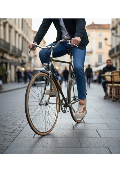 MirgeShoes Krem-Taba Erkek Günlük Comfort Ayakkabı Tırtıklı Yüksek Kalın KRM Taban MRG010603120