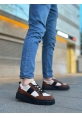 MirgeShoes Kahve Erkek Günlük Spor Ayakkabı Renk Detaylı Tırtıklı Kalın SYH Taban MRG010603122