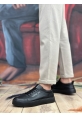 MirgeShoes Siyah Bağcıklı Erkek Casual Rugan Ayakkabı Siyah Poly Taban MRG01062422