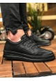 MirgeShoes Siyah Bağcıklı Unisex Casual Ayakkabı Modelli Kalın SYH Taban MRG010602358