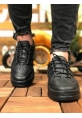 MirgeShoes Siyah Bağcıklı Unisex Casual Ayakkabı Modelli Kalın SYH Taban MRG010602358