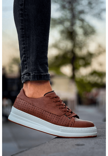 MirgeShoes Taba Bağcıklı Unisex Casual Spor Ayakkabı Kalın SYH Taban MRG010602361