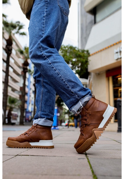 MirgeShoes Taba Bağcıklı Erkek Yarım Bilek Bot Modelli Kalın TB-BYZ Taban MRG010602375