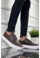 MirgeShoes Kahve Bağcıklı Erkek Loafer Ayakkabı Kalın BYZ Taban MRG010602379