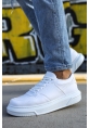 MirgeShoes Beyaz Bağcıklı Unisex Casual Ayakkabı Modelli Kalın BYZ Taban MRG010602393