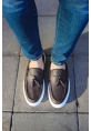 MirgeShoes Kahve Tokalı Erkek Loafer Ayakkabı Kalın BYZ Taban MRG01062445
