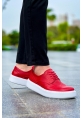 MirgeShoes Kırmızı Bağcıklı Erkek Klasik Casual Ayakkabı Yüksek Kalın BYZ Taban MRG01062467