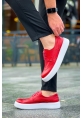 MirgeShoes Kırmızı Bağcıklı Erkek Klasik Casual Ayakkabı Yüksek Kalın BYZ Taban MRG01062467
