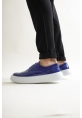 MirgeShoes Lacivert Bağcıklı Erkek Klasik Casual Ayakkabı Rahat Yüksek Kalın BYZ Taban MRG01062467
