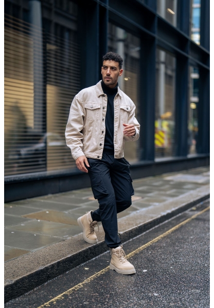 MirgeShoes Kum Bağcıklı Erkek Yarım Bilek Tarz Model Kalın KRM Taban MRG01062543