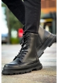 MirgeShoes Siyah Bağcıklı Erkek Chelsea Postal Bot Kalın SYH Taban MRG01062547