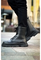 MirgeShoes Siyah Bağcıklı Erkek Chelsea Postal Bot Kalın SYH Taban MRG01062547