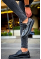 MirgeShoes Parlak Siyah Bağcıklı Erkek Klasik Ayakkabı Kalın SYH Taban MRG01064721