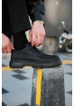 MirgeShoes Siyah Bağcıklı Erkek Klasik Model Ayakkabı Kalın SYH Taban MRG01064722