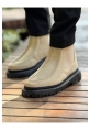 MirgeShoes Kum Bağcıksız Erkek Klasik Chelsea Bot Yüksek Kalın SYH Taban MRG01064751