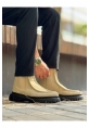 MirgeShoes Kum Bağcıksız Erkek Klasik Chelsea Bot Yüksek Kalın SYH Taban MRG01064751