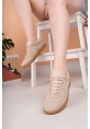 MirgeShoes Kum Bağcıklı Kadın Günlük Spor Ayakkabı Rahat KHV Taban MRG01062939