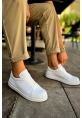 MirgeShoes Beyaz Bağcıklı Unisex Santoni Spor Ayakkabı Rahat BYZ Taban MRG01063297