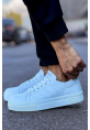 MirgeShoes Beyaz Bağcıklı Unisex Günlük Spor Ayakkabı Rahat Yüksek BYZ Taban MRG01063301